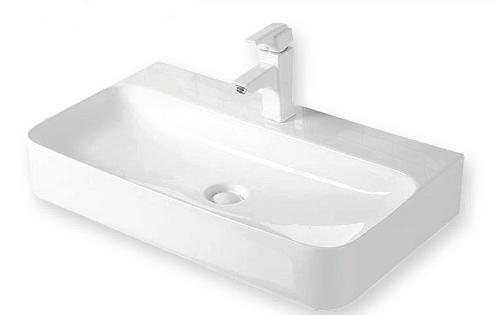 Раковина накладная SantiLine 80,5 SL-1080 белая купить в интернет-магазине Sanbest