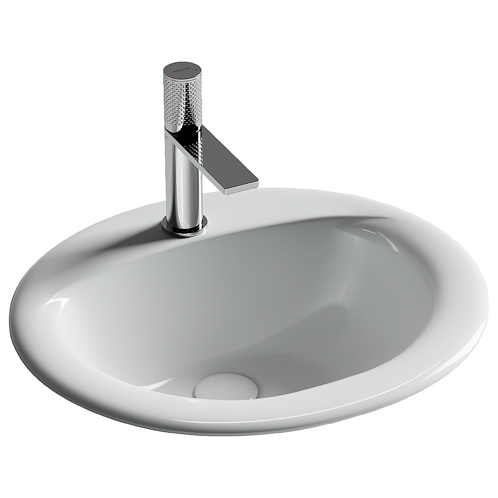 Раковина Ceramica Nova Sun CN6080 белая купить в интернет-магазине Sanbest