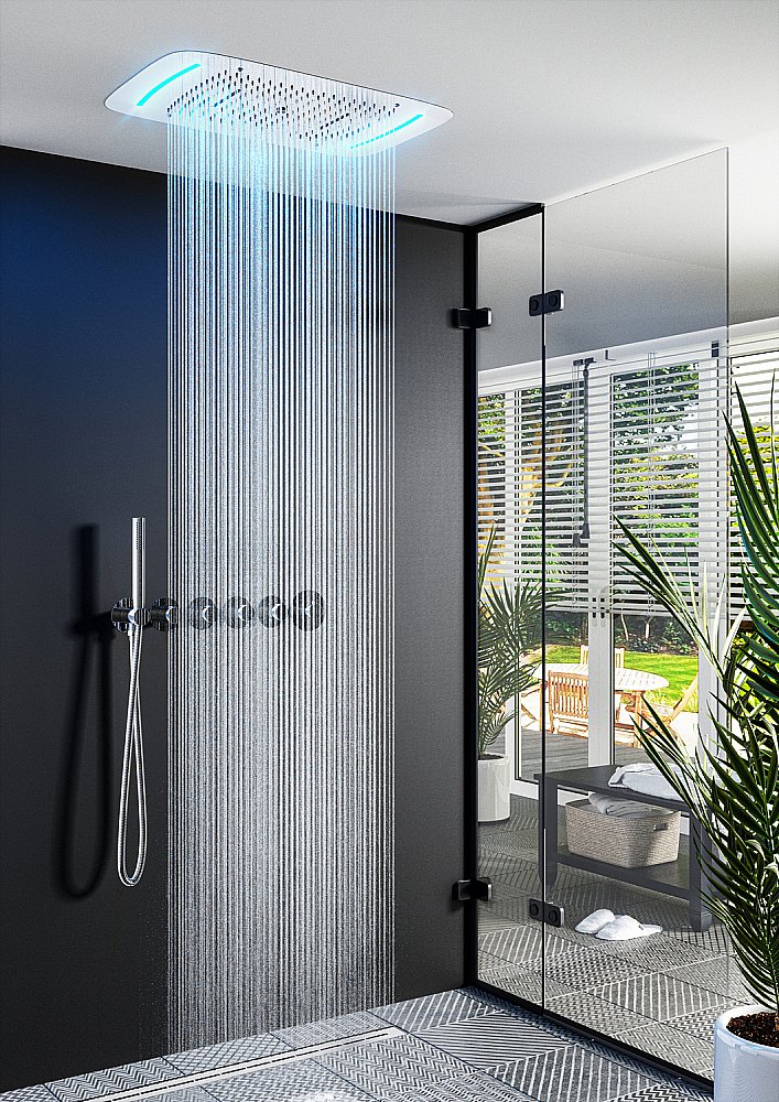 Душевая система Timo Saona SX-2319/18SM черное золото купить в интернет-магазине сантехники Sanbest