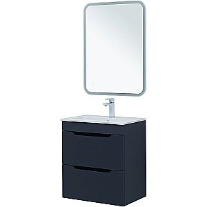 Тумба с раковиной Aquanet Практика 60 330458 маренго для ванной в интернет-магазине Sanbest