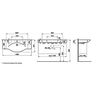 Раковина Laufen Palace 8.1170.4.000.104.R белая купить в интернет-магазине Sanbest