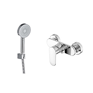 Cмеситель для душа Aquatek НИКА Set 2 в 1 (AQ1860CR+AQ2030CR) хром купить в интернет-магазине сантехники Sanbest