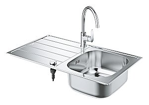 Кухонная мойка Grohe K200 31562SD1 хром купить в интернет-магазине сантехники Sanbest