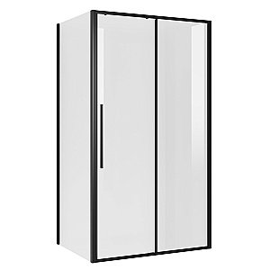 Душевой уголок Niagara Nova NG-84-14AB/NG-A80B-34 140х80 стекло прозрачное/профиль черный матовый купить в интернет-магазине Sanbest