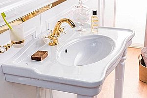 Раковина Creavit Antik 100 AN100.00000 белая купить в интернет-магазине Sanbest