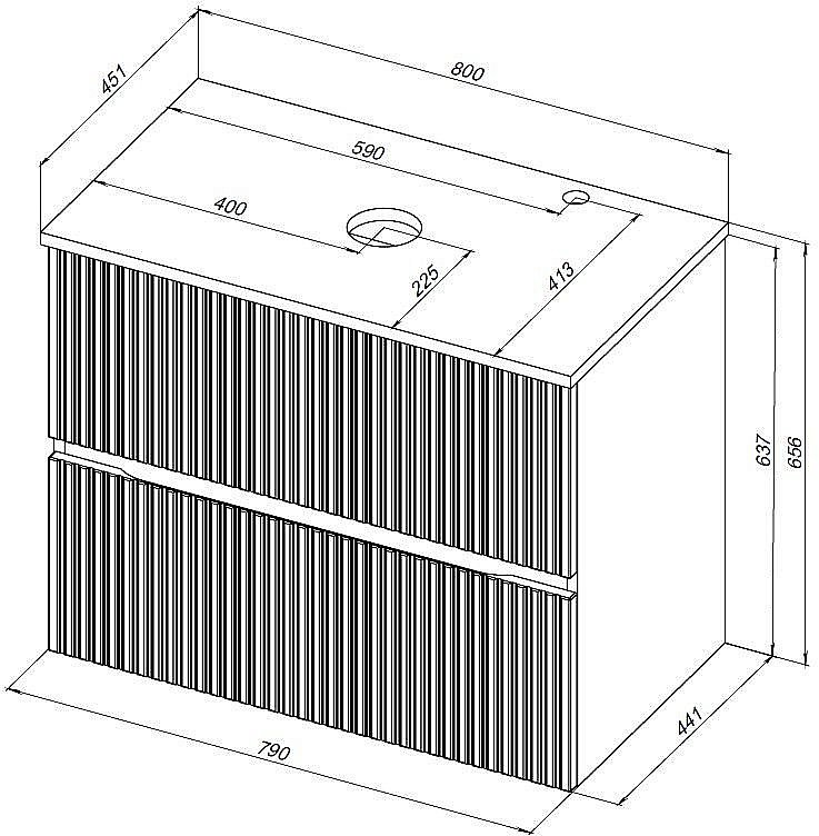 Столешница Aquanet Джейн 80 313297 белая матовая для ванной в интернет-магазине сантехники Sanbest
