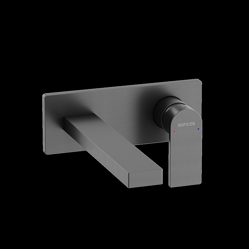 Смеситель для раковины Sancos Studio SC9017GG вороненая сталь купить в интернет-магазине сантехники Sanbest