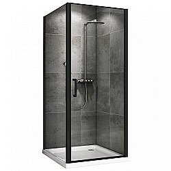 Душевой уголок ABBER Sonnenstrand AG04090B-S75B 90x75 стекло прозрачное/профиль черный купить в интернет-магазине Sanbest