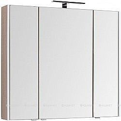 Зеркальный шкаф Aquanet Августа 100 дуб сонома купить в интернет-магазине сантехники Sanbest