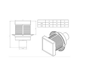 Душевой трап Logan 15х15 L006-150-VERTICAL купить в интернет-магазине Sanbest