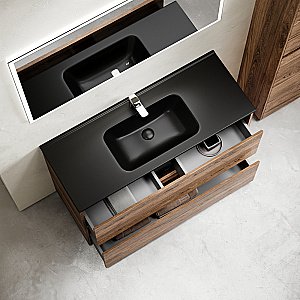 Тумба с раковиной Sancos Libra 120 LB120F-1ECH дуб чарльстон для ванной в интернет-магазине Sanbest