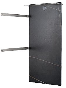 Полотенцесушитель электрический WONZON & WOGHAND STUTTGART WW-A504-BR брашированный никель/черный мрамор купить в интернет-магазине сантехники Sanbest