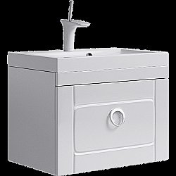 Тумба с раковиной AQWELLA Infinity 60 белая для ванной в интернет-магазине Sanbest