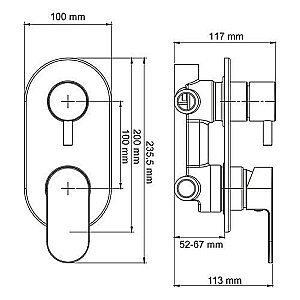 Смеситель для душа WasserKRAFT Dinkel 5871 купить в интернет-магазине сантехники Sanbest