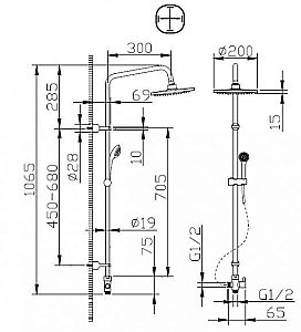 Душевая система Bravat FIT D283CP-2-RUS купить в интернет-магазине сантехники Sanbest