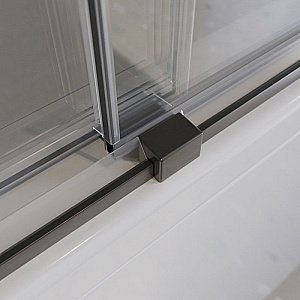 Шторка для ванны Cezares TANDEM-SOFT-VF-2-180/145-C-GM-IV оружейная сталь купить в интернет-магазине Sanbest