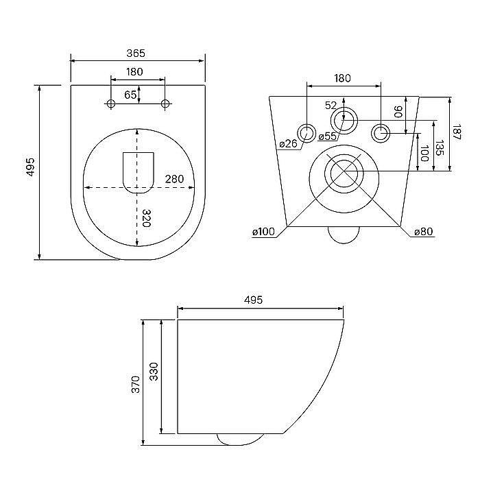 Унитаз подвесной Iddis Blanco BLARDSEi25 безободковый, с крышкой микролифт купить в интернет-магазине Sanbest