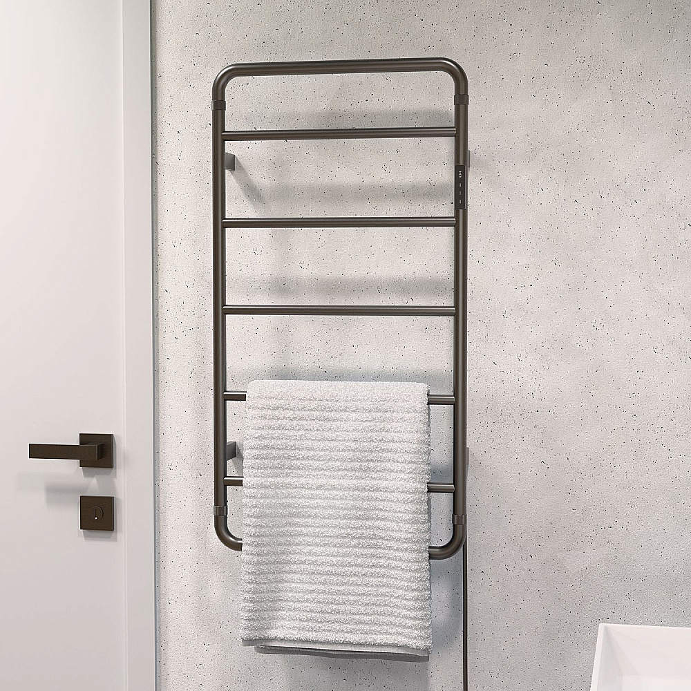 Полотенцесушитель электрический Allen Brau Priority 7.31002-GM графит брашированный купить в интернет-магазине сантехники Sanbest