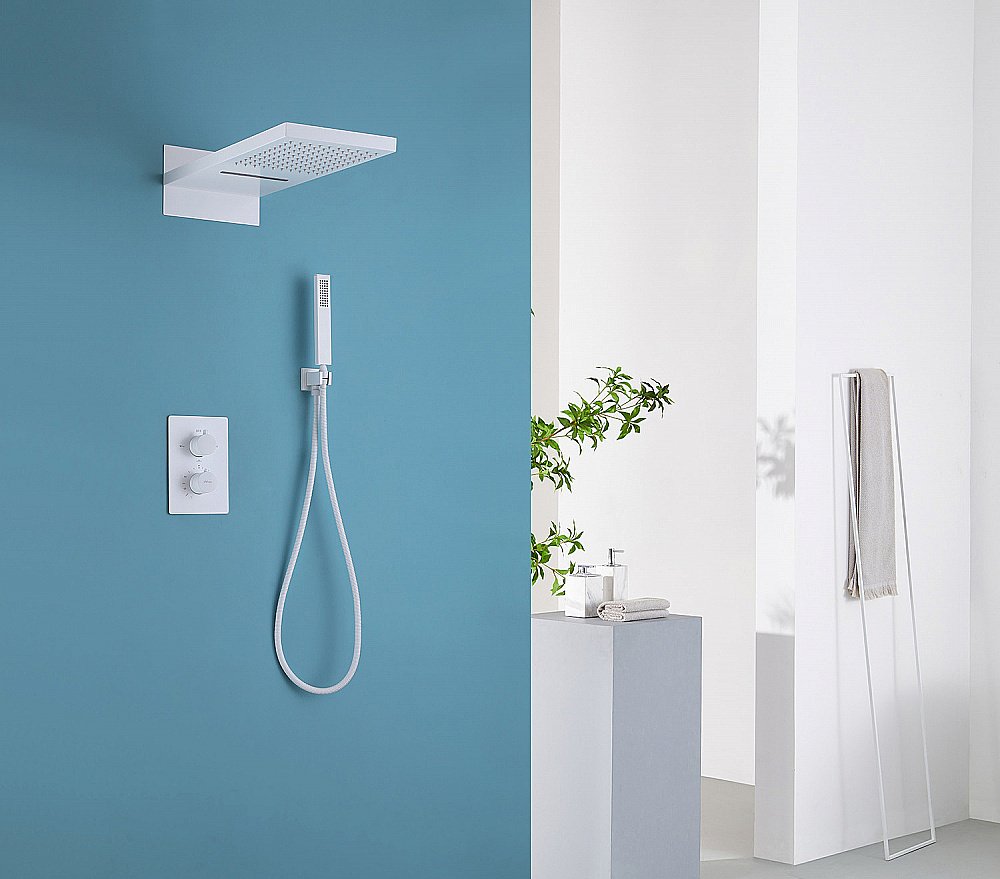 Душевая система ABBER Weiss Insel AF8052W белый купить в интернет-магазине сантехники Sanbest