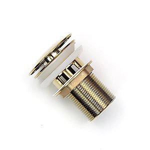Донный клапан с переливом Melana MLN-335304G в блистере/золото купить в интернет-магазине сантехники Sanbest