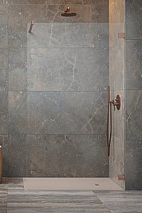 Душевое ограждение Radaway Essenza Pro Brushed Copper Walk-in 120 10103120-93-01 стекло прозрачное/профиль брашированная медь купить в интернет-магазине Sanbest