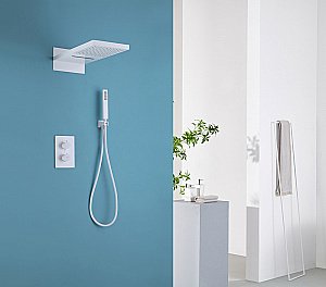 Душевая система ABBER Weiss Insel AF8052W белый купить в интернет-магазине сантехники Sanbest