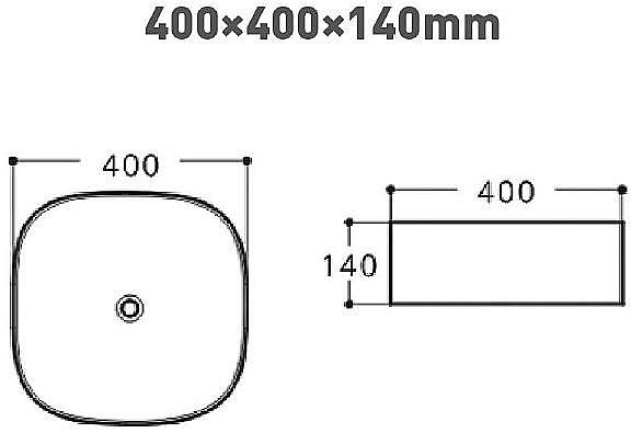 Раковина накладная Aquanet Trend-1 40 273683 белая купить в интернет-магазине Sanbest