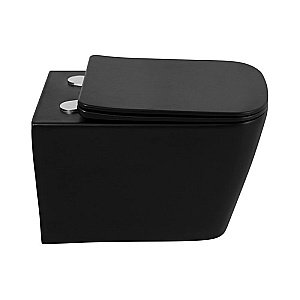 Унитаз подвесной BelBagno ARDENTE-C BB3202CHR-MB безободковый, с крышкой микролифт, с инсталляцией и кнопкой купить в интернет-магазине Sanbest