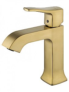 Смеситель для раковины WONZON & WOGHAND FLEX, Брашированное золото (WW-88018072-BG) купить в интернет-магазине сантехники Sanbest