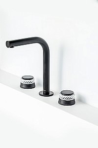 Смеситель для раковины Boheme Aura 152-B-A черный матовый купить в интернет-магазине сантехники Sanbest