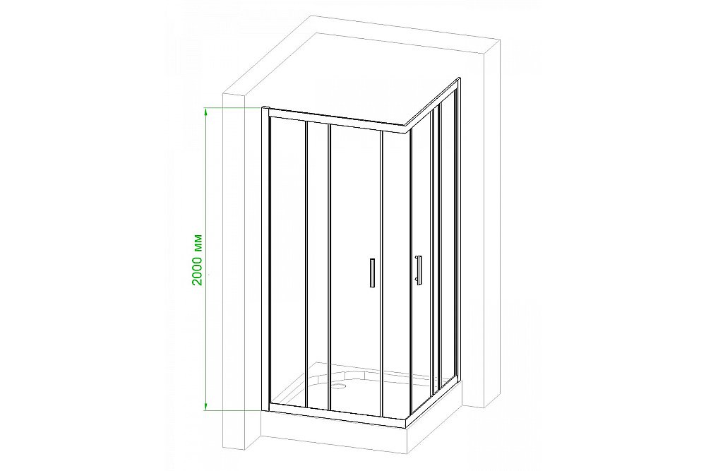 Душевой уголок Royal Bath RB1285HPD-C-BL 85х120 матовый купить в интернет-магазине Sanbest