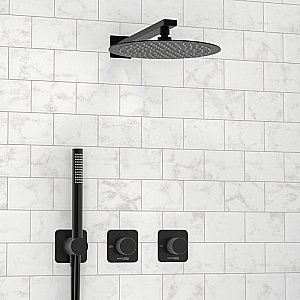 Душевая система WasserKRAFT Fulda 5200 SET2834 черный Soft-touch матовый купить в интернет-магазине сантехники Sanbest