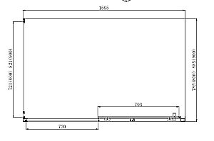 Душевой уголок Aquanet Alfa NAA1131 160х80 стекло прозрачное/профиль хром купить в интернет-магазине Sanbest