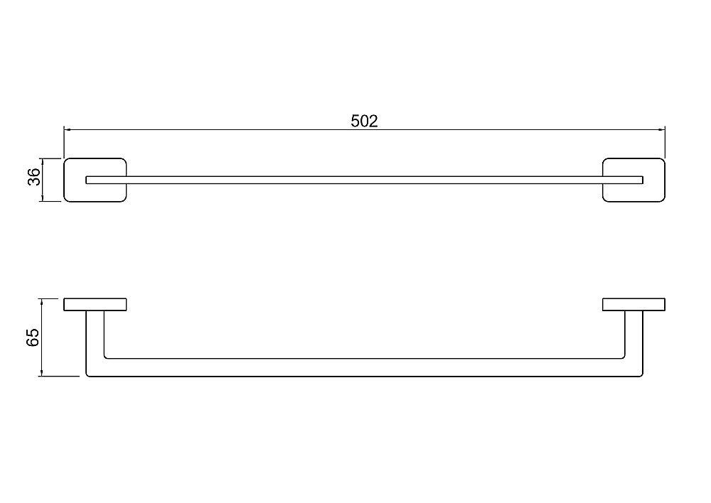 Полотенцедержатель Aquatek Либра AQ4320MB черный матовый купить в интернет-магазине сантехники Sanbest