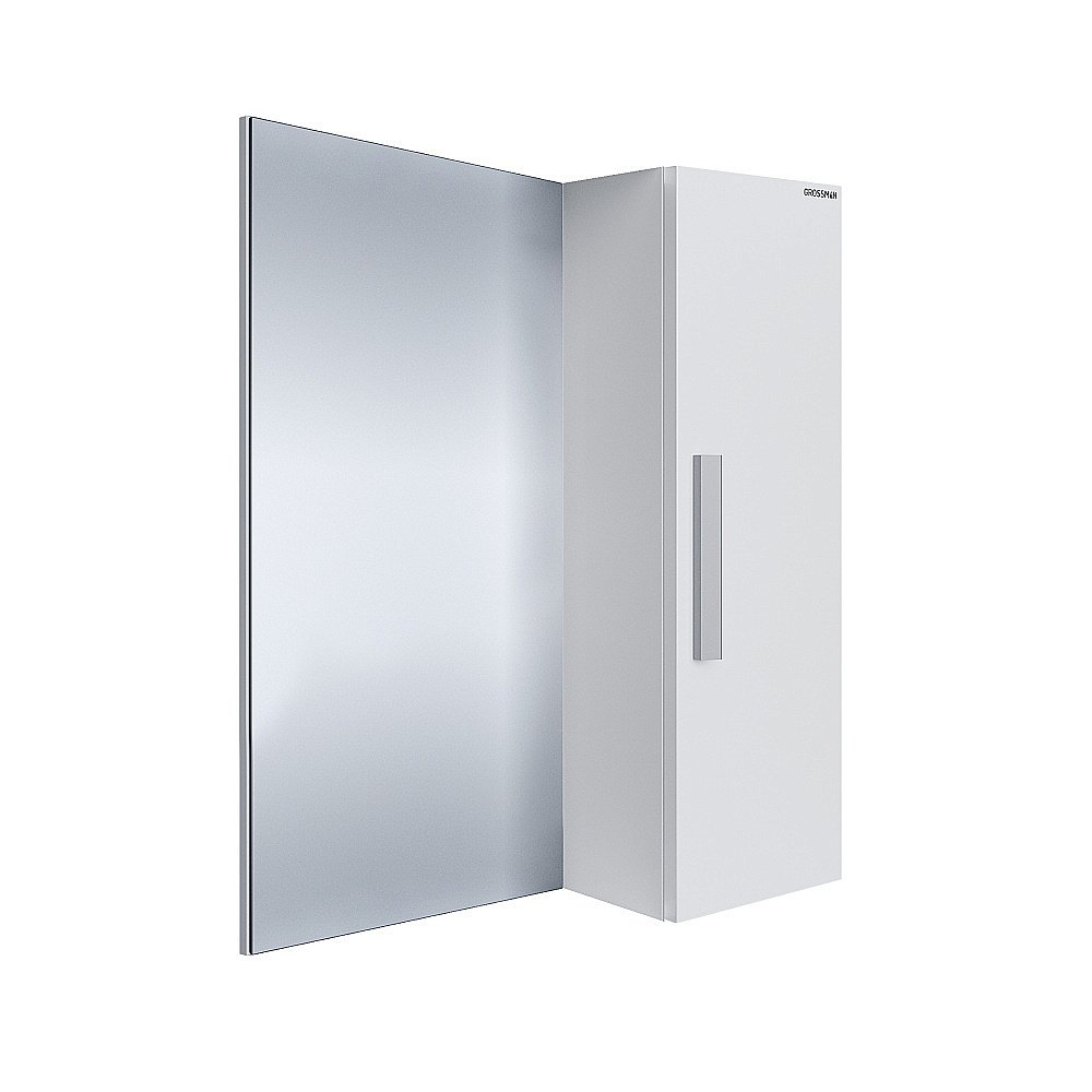 Зеркало со шкафом Grossman НЕО-70 207023 белое в ванную от интернет-магазине сантехники Sanbest