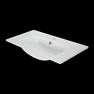 Раковина Sanita luxe Quadro 90 QDR90SLWB01 белая купить в интернет-магазине Sanbest