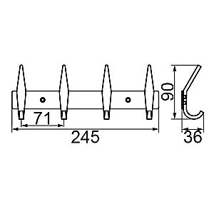 Крючок Veragio Gifortes VR.GFT-9074.BR купить в интернет-магазине сантехники Sanbest