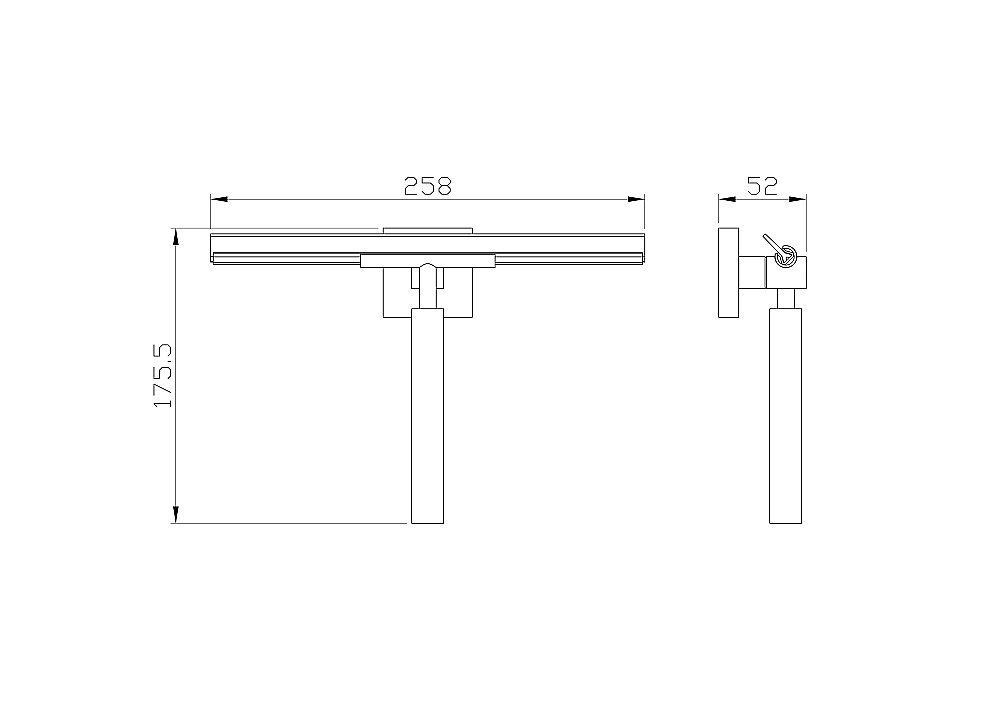 Скребок для ванной WONZON & WOGHAND POLO WW-8923 хром купить в интернет-магазине сантехники Sanbest