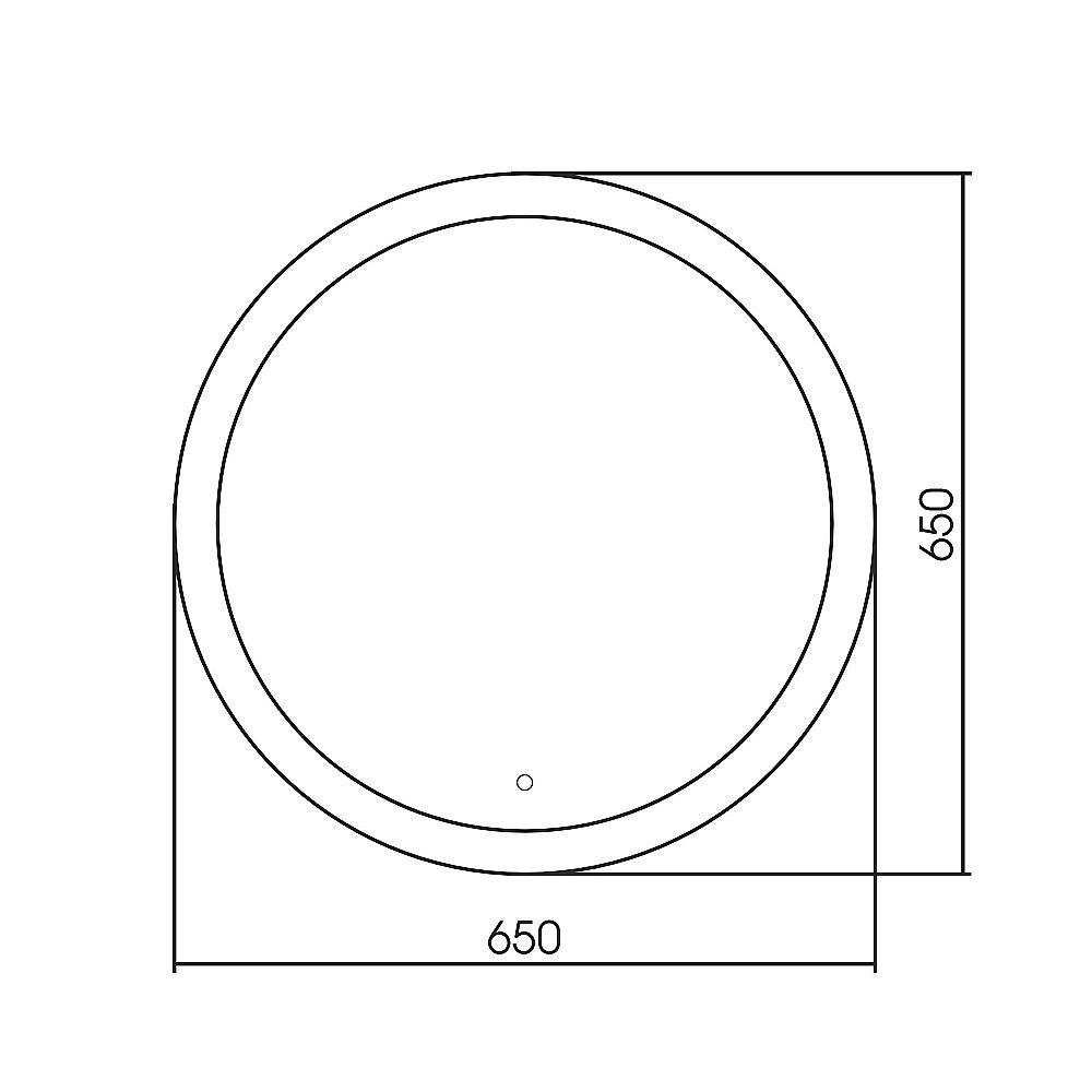 Зеркало ABBER Mond AG6202S-0.65 65x65 в ванную от интернет-магазине сантехники Sanbest