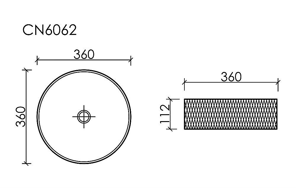 Раковина Ceramica Nova Cristal 36 CN6062 прозрачная купить в интернет-магазине Sanbest
