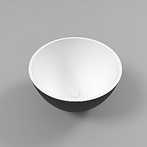 Раковина накладная WhiteCross Amethyst 50 0711.050050.20100 черная матовая, белая матовая купить в интернет-магазине Sanbest