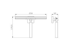Скребок для ванной WONZON & WOGHAND POLO WW-8923 хром купить в интернет-магазине сантехники Sanbest