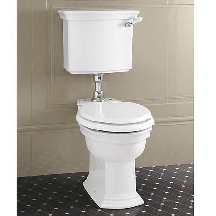 Унитаз напольный с низким бачком Devon&Devon Westminster белый купить в интернет-магазине Sanbest
