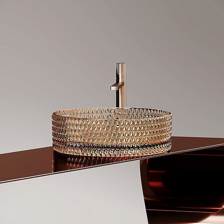 Раковина Ceramica Nova Cristal 36 CN6058 бежевая купить в интернет-магазине Sanbest