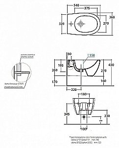 Биде подвесное GLOBO 4ALL MDS09.BI*1 купить в интернет-магазине Sanbest