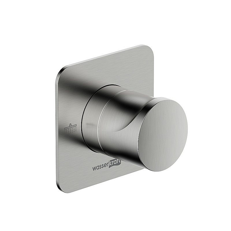 Дивертор Wasserkraft Spree A272 2 выхода, никель для смесителя в интернет-магазине сантехники Sanbest