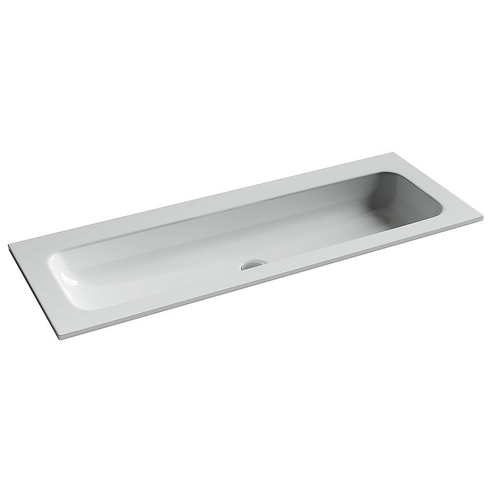 Тумба с раковиной Sancos Velta 120 VL120WG+CN7016wx теплый серый матовая/раковина белая, без отверстий для ванной в интернет-магазине Sanbest
