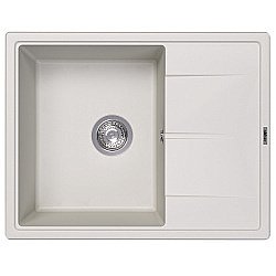 Кухонная мойка Abber Quarz 65х51 AQ2903W белая матовая купить в интернет-магазине сантехники Sanbest