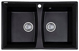 Мойка кухонная Kaiser KM2M-5078 BS черная купить в интернет-магазине сантехники Sanbest