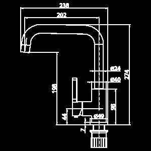 Смеситель для кухни Elghansa Cliq 56A1024 хром купить в интернет-магазине сантехники Sanbest